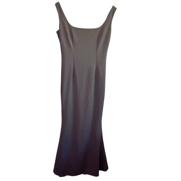 Katie May Gray Sleeveless Formal Maxi Length Gown - size 4 - Picture 2 of 6